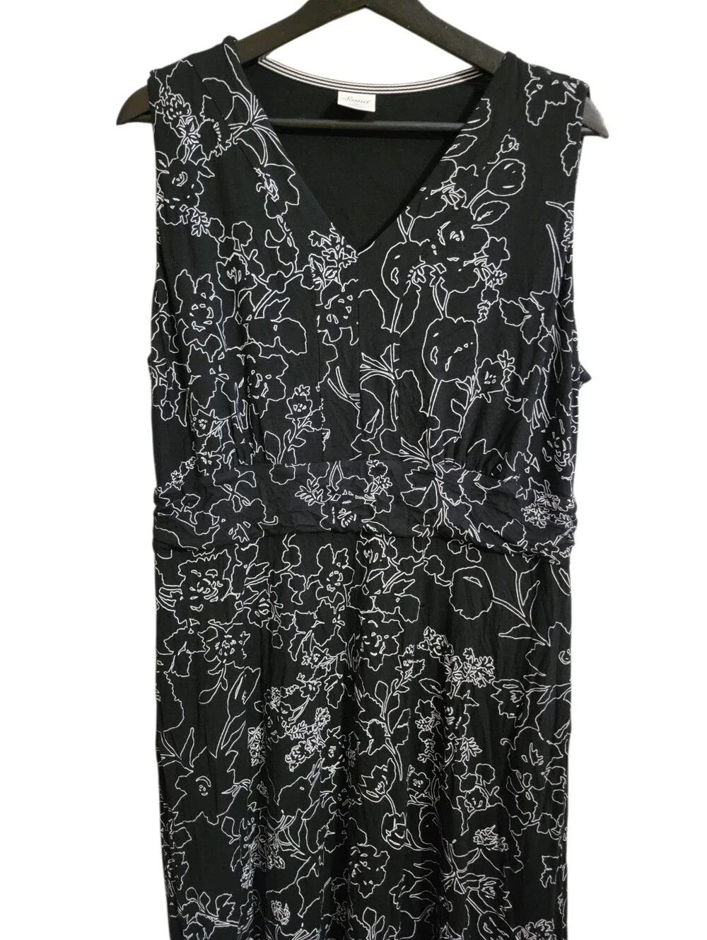 Soma Black Floral Maxi Dress - Picture 3 of 7